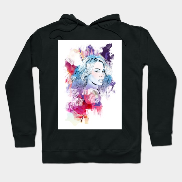 Kylie Minogue portrait Hoodie by robobop